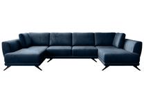 Kampinė sofa Larco Nube 40, tamsiai mėlyna sp., 191 x 362 cm x 90 cm