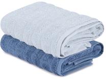 Vannas dvieļu komplekts Beverly Hills Polo Club Hand Towel Set 406, zila krās./gaiši zila krās., 90 cm x 50 cm, 2 gab.