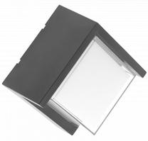 Õue seinavalgusti GTV Canti Wok40, 12W, LED, IP65, must v., 10 cm x 22.7 cm