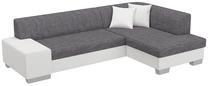 Kampinė sofa Fabio Sawana 05, Soft 17, balta sp./šviesiai pilka sp., dešininė, 167 x 268 cm x 73 cm