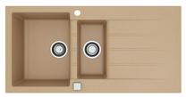 Кухонная мойка Alveus Cadit 80, гранит, 50 см x 100 см x 20 см, коричневатый цв.