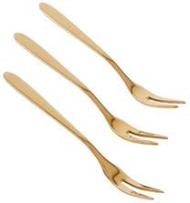 Desertinė šakutė Homla Stilo 237435, nerūdijantysis plienas, aukso sp., 3 vnt., 13 cm