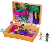 Комплект Mattel Polly Pocket Polly Pocket Jungle Safari Compact Micro Playset, 20.3 см, многоцветный