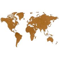 Деревянный пазл VLX MiMi Innovations Wooden World Map Luxury 425855, 180 см x 108 см, 38 шт., коричневый цв.