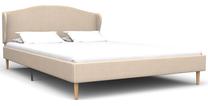 Lova pusantros vietos VLX Bed Frame, 120 x 200 cm, smėlio sp., be čiužinio, su grotelėmis
