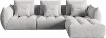 Modulinė sofa Micadoni Home Bloom City83, sidabro sp., 332 x 216 cm x 95 cm
