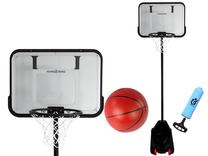 Basketbola statīvs ar bortu un grozu, Ar bumbu, 65 cm