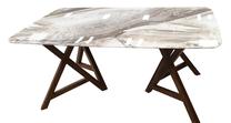 Stalas MN 3076020, balta sp./juoda sp., 160 cm x 90 cm x 76 cm