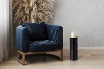Подсвечник Kayoom Art Deco 185 ETLM3-BLK, железо, Ø 25 см, 60 см, золотой цв./черный цв.