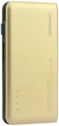Lādētājs-akumulators (Power bank) Mocco, 10000 mAh, zelta krās.