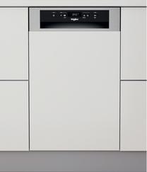 Įmontuojama indaplovė Whirlpool WSBC 3M17 X, nerūdijančiojo plieno sp.