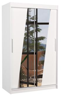 Spinta ADRK Texas 120, balta sp., 58 cm x 120 cm x 200 cm, su veidrodžiu