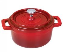 Puodas King Hoff Emalia Mini, Ø10 cm, 0.25 l, raudona sp.