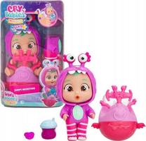 Lelle ar aksesuāriem Cry Babies Magic Tears Jumpy Monsters Bubu, 14.5 cm, rozā krās.