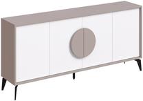 Konsoles galds Kalune Design Gora, brūna krās./balta krās., 180 cm x 35.6 cm x 82 cm