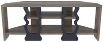 ТВ стол Kalune Design Firal, черный цв./ореховый цв., 110 см x 35 см x 41.8 см