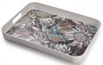 Padėklas Cookini By Mondex Basic Kitchen HTBB8543, 40.5 cm x 4 cm, 31 cm, Balta sp./Juoda sp./Oranžinė sp.