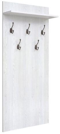 Sieninė drabužių kabykla Porto, 152 cm, balta sp.