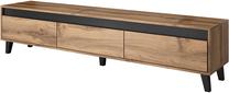 TV staliukas Cama Meble Nord, pilkas, 185 cm x 38 cm x 42 cm