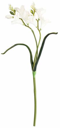 Dirbtinė šakelė, frezija Homla Fersia, balta sp./žalia sp., 58 cm