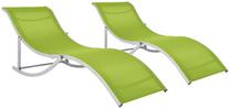 Lauko gultas VLX Sun Lounger 47787, žalia sp.