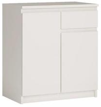 Komoda Armadio A1 2D 1S, balta sp., 85 cm x 35 cm x 73 cm