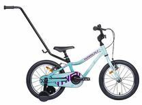 Vaikiškas dviratukas su papildomais ratukais, vaikų Tabou Mini FR TAB25-6820, mėtinė (mint) sp./violetinė sp., 6", 16"