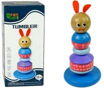 Развивающая игра Lean Toys Wooden Educational Pyramid Rabbit Balancing Tower, 21 см, многоцветный