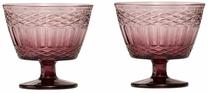 Ledainė, rinkinys Hermia Vega, 350 ml, 11 cm x 11 cm x 10.2 cm, Ø 11 cm, bordo sp., stiklas