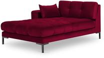 Sofa Micadoni Home Mamaia Velvet Chaise Longue, raudona sp., kairinė, 185 x 102 cm x 75 cm