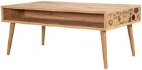 Kafijas galdiņš Kalune Design Viva 731, brūna krās./rozā krās., 110 cm x 60 cm x 45 cm
