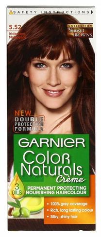 Kраска для волос Garnier Color Naturals, mahogany цв., 5.52., 60 мл