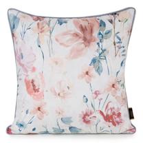 Dekoratyvinės pagalvėlės užvalkalas Velvet 156, balta sp./rožinė sp., 45 cm x 45 cm