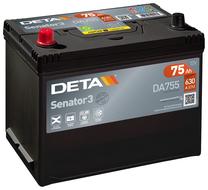 Akumuliatorius Deta Senator DA755, 12 V, 75 Ah, 630 A