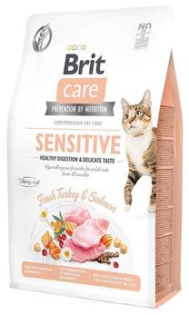 Sausā kaķu barība Brit Care Grain-Free Sensitive M-BRCDG2, tītara gaļa/lasis, 2 kg