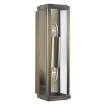 Sieninis lauko šviestuvas Searchlight 9204AB, 40W, E27, IP44, žalvario sp., 10 cm x 36 cm