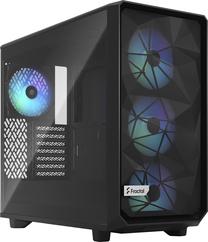 Kompiuterio korpusas Fractal Design Meshify 2 Lite RGB Light Tint, juoda sp.