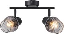 Светильник потолочный Candellux Lighting Mitura 92-45416, E27, 2 x 40 Вт, черный цв. / черный цв.