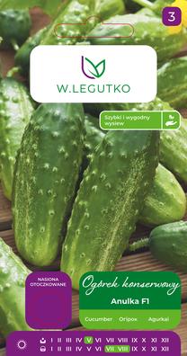 Sėklos, agurkai ANULKA F1, 50 vnt.