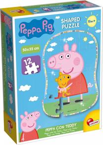 Пазл Lisciani Peppa Pig and Teddy, 50 см x 35 см, 12 шт., многоцветный