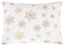 Декоративная подушка Home4you Soft Winter, золотой цв./белый цв., 50 см x 38 см