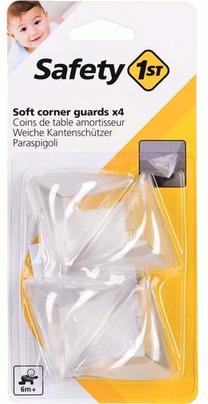 Stūra aizsardzība Safety 1st Soft, caurspīdīga krās., 4 gab.
