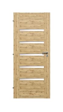 Полотно межкомнатной двери Domoletti Enzo, левосторонняя, дуб вотан цв., 203 x 84.4 x 4 см