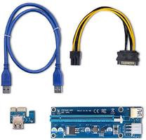 Laidas Qoltec PCI-E Riser 1x - 16x ver.009S PCIe, PCIe, mėlyna sp.