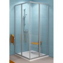 Dušo durys Ravak SRV2-100 S, 185 cm x 185 cm x 80 cm, balta sp./skaidrus