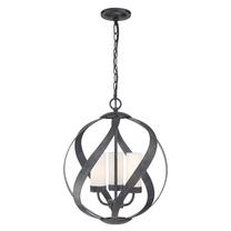 Lauko pakabinamas šviestuvas Quintiesse Blacksmith, 40W, E14, IP44, juoda sp., 40.7 cm x 56.4 - 303.8 cm