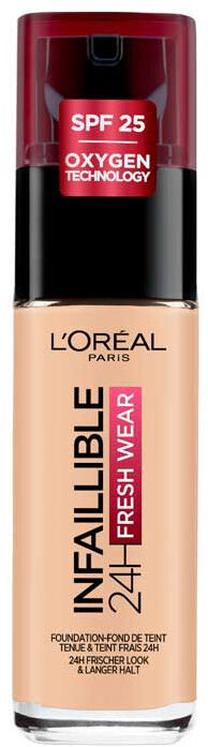 Skystas makiažo pagrindas L’Oréal Paris Infaillible 24h Fresh Wear, 180 rose sand, 30 ml
