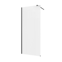 Dušo sienelė Invena, 80 cm x 200 cm, skaidri sp./juoda sp./skaidrus