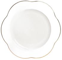 Lėkštė pietų Homla Helen Basic, Ø 28 cm, aukso sp./balta sp.