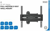 Кронштейн для телевизора Deltaco Full Motion 3 Way ARM-1200-B, 32-65″, 35 кг